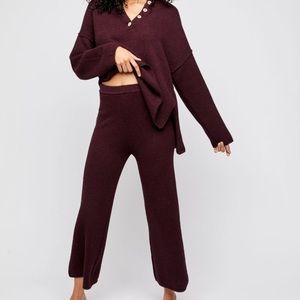 Free people Hailee set in deep mulberry